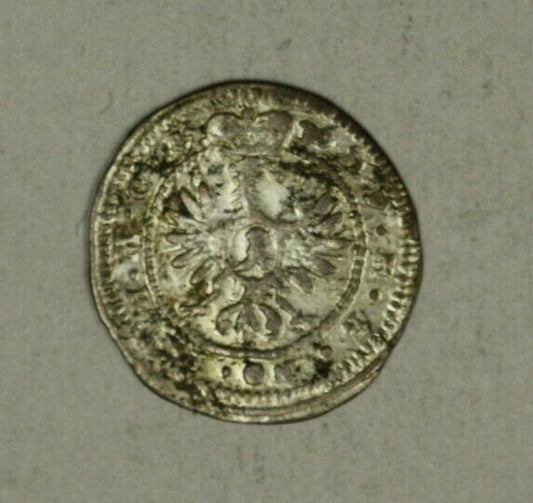 Germany Brandenburg Ansbach Kreuzer 1736 Billon AU/UNC Flaw FL's A2254