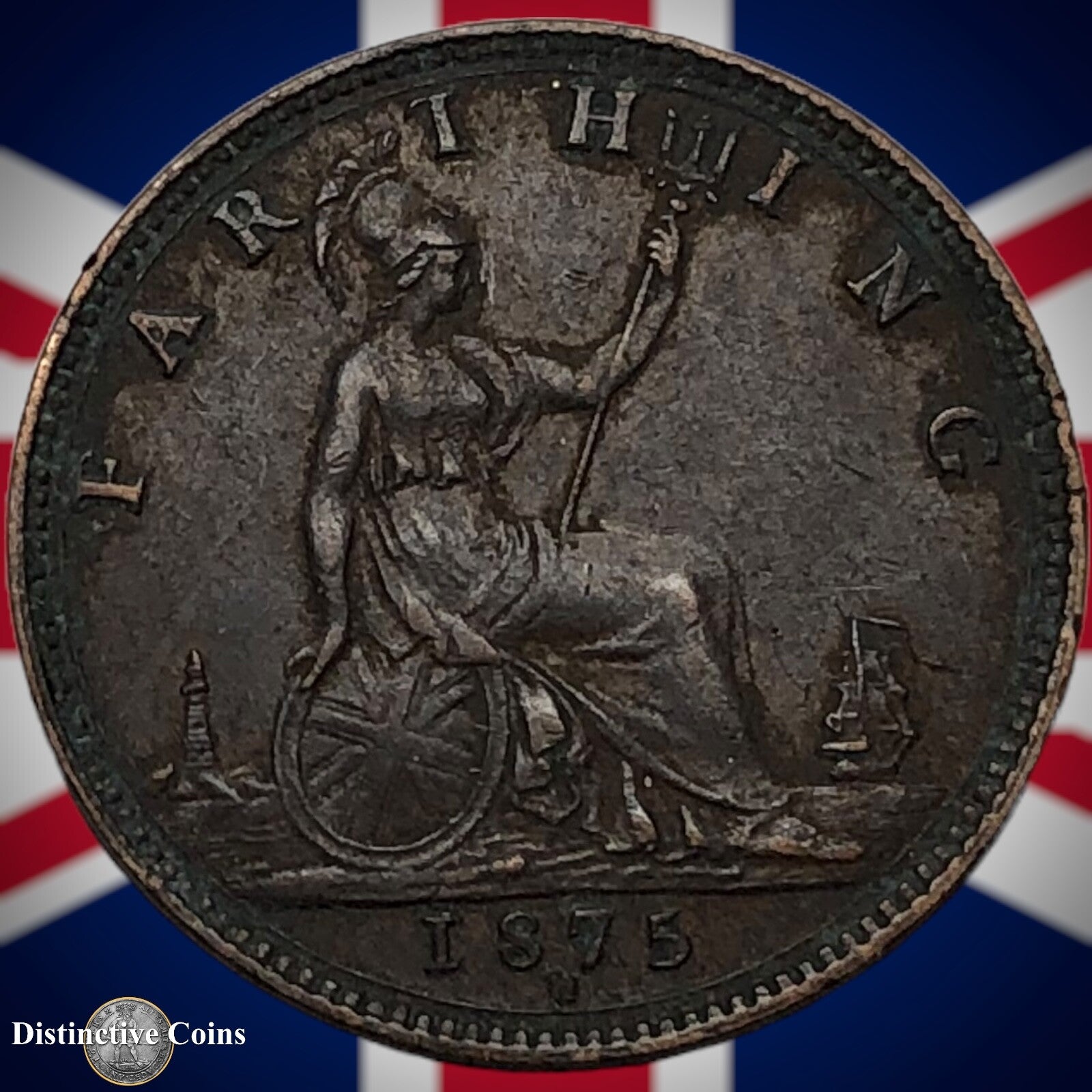 Great Britain 1875 H Farthing 1/4d GB3751