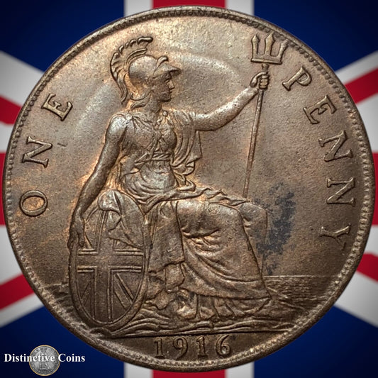 Great Britain 1916 Penny 1d GB6840