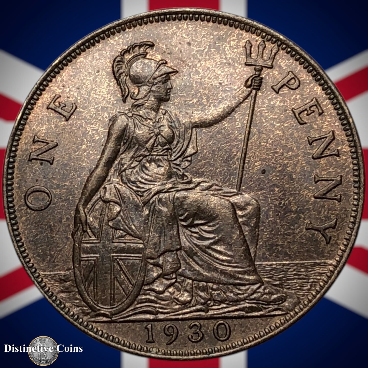 Great Britain 1930 Penny 1d GB7116