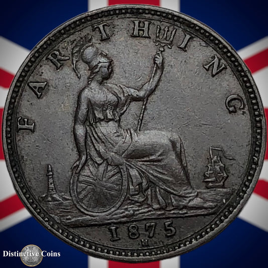 Great Britain 1875 H Farthing 1/4d GB3759