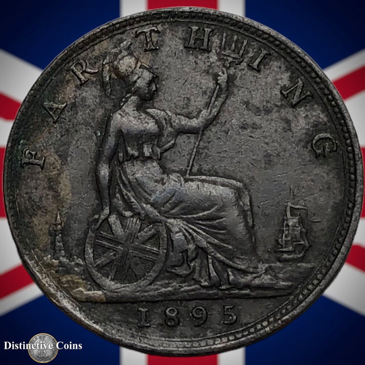Great Britain 1895 Farthing 1/4d GB4394
