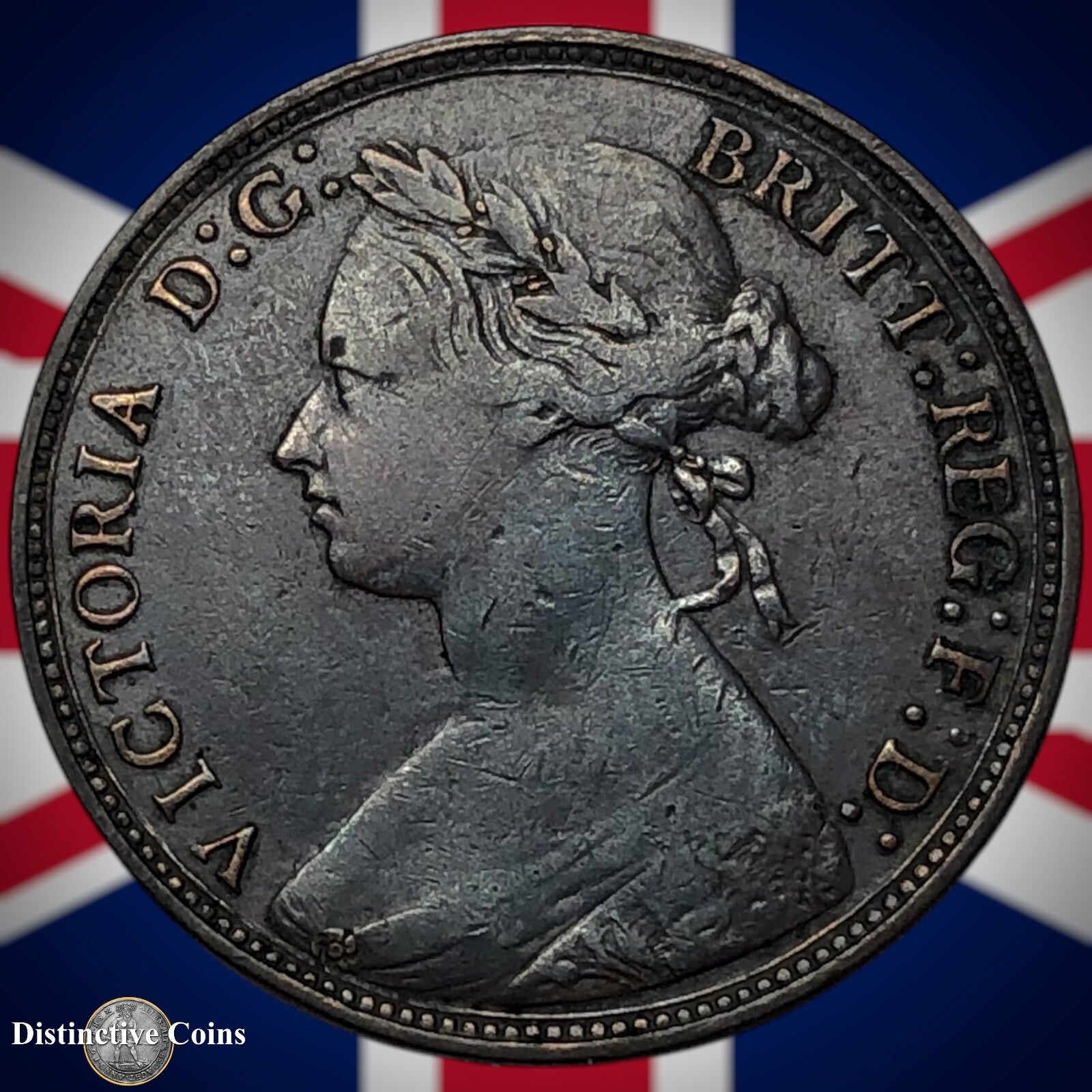 Great Britain 1877 Half Penny 1/2d GB5538