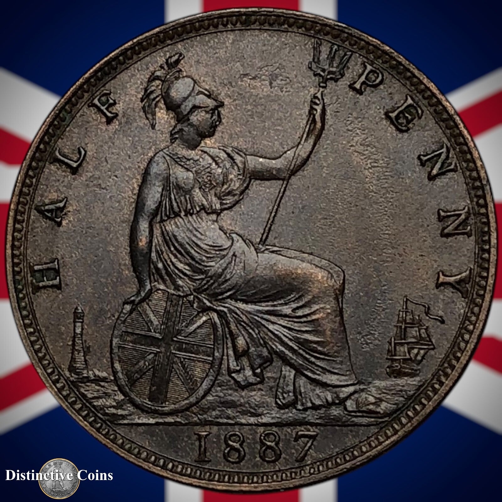 Great Britain 1887 Half Penny 1/2d GB5613