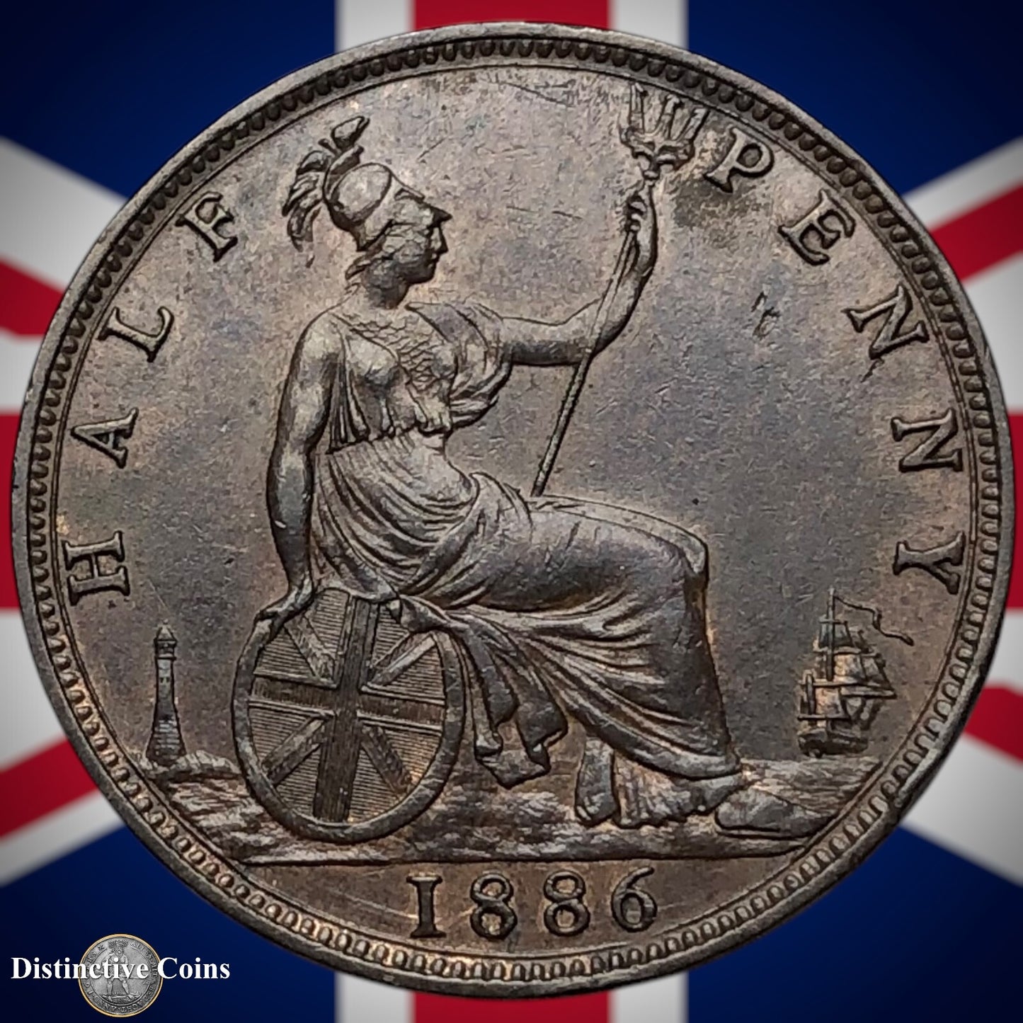 Great Britain 1886 Half Penny 1/2d GB5596