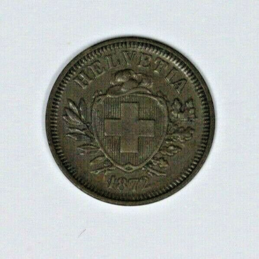 Switzerland 1872 Rappen K-3.1 XF AU   A2517