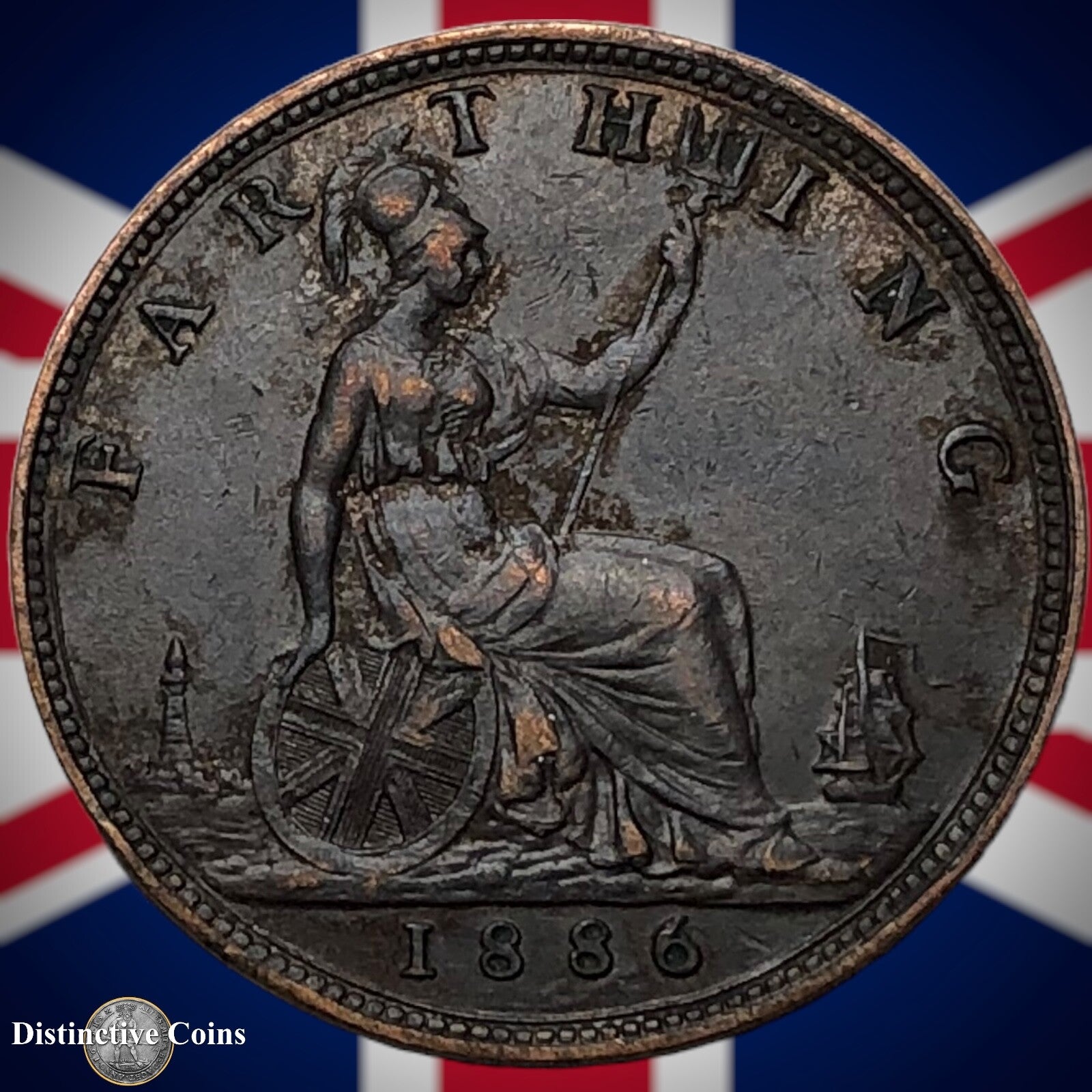 Great Britain 1886 Farthing 1/4d GB4190