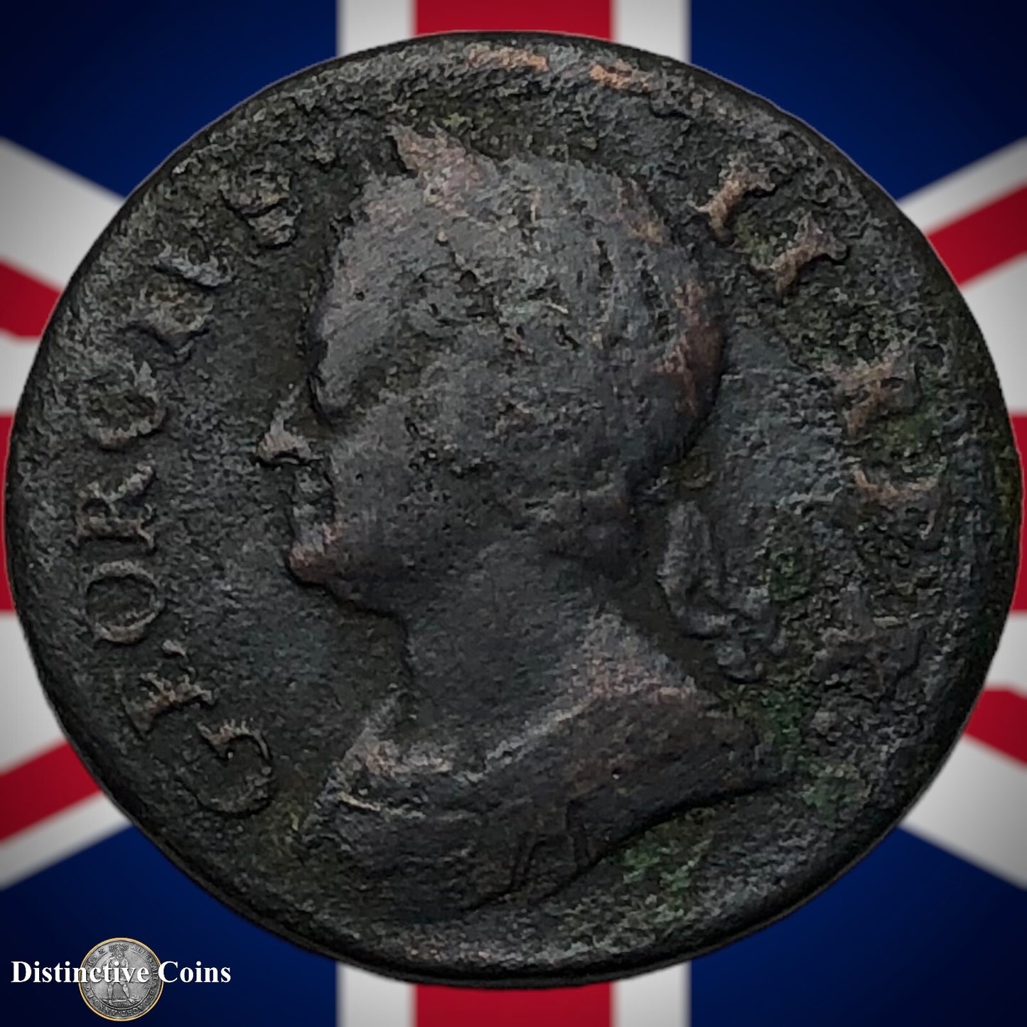 Great Britain 1749 Farthing 1/4d GB3174
