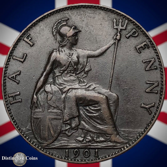 Great Britain 1901 Half Penny 1/2d GB5758