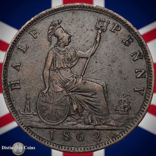 Great Britain 1862 Half Penny 1/2d GB5418