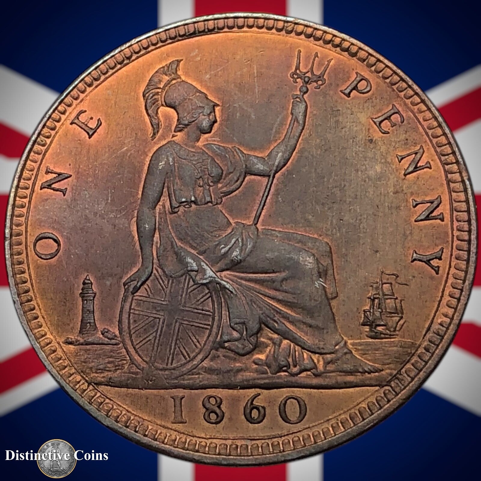 Great Britain 1860 Penny 1d GB6161