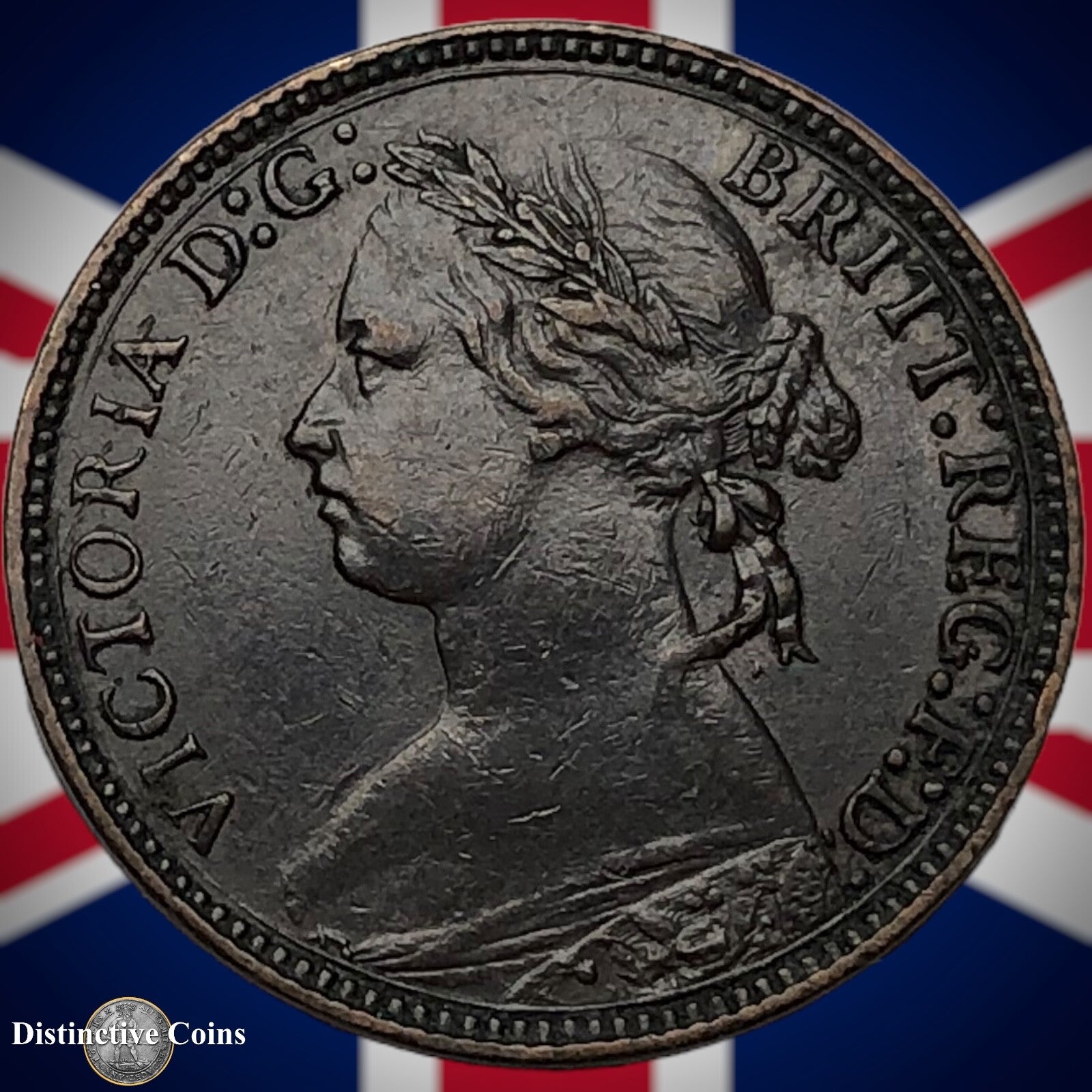 Great Britain 1875 H Farthing 1/4d GB3753