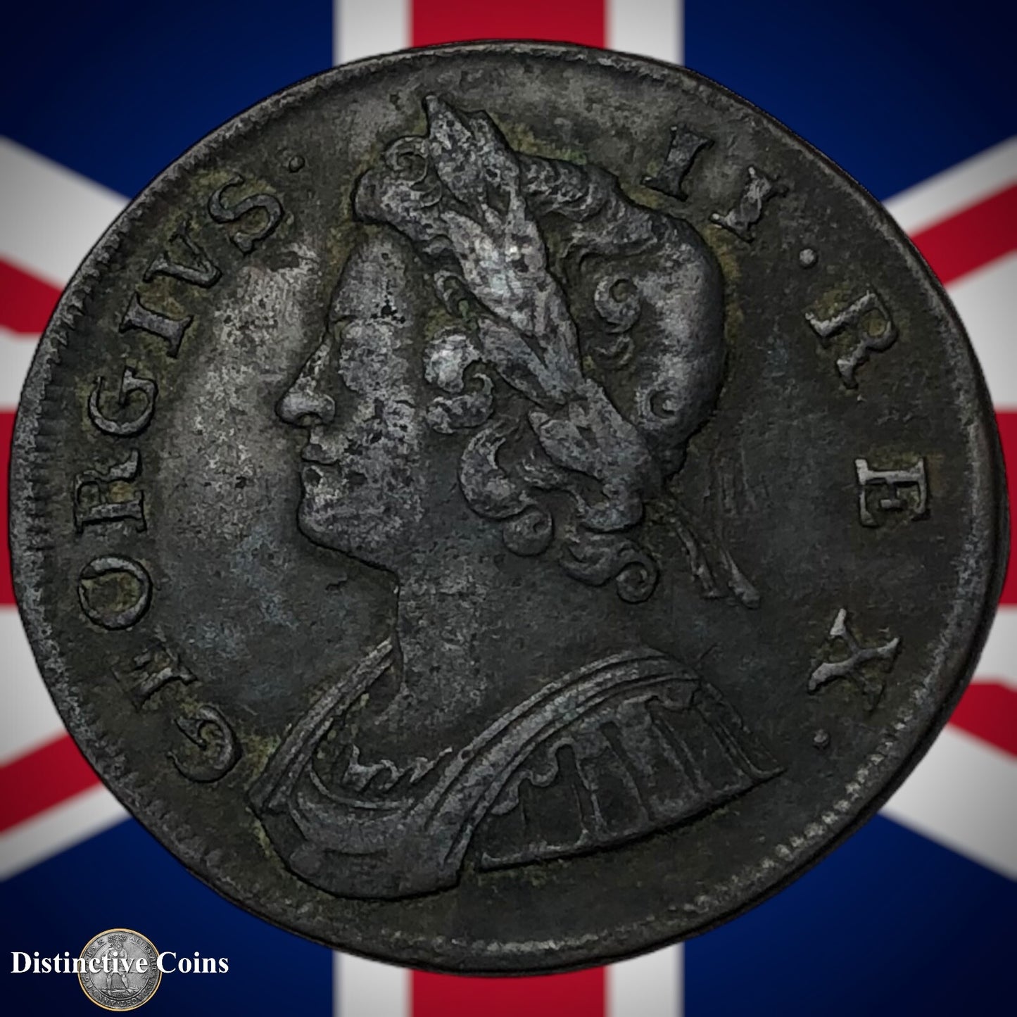 Great Britain 1738 Half Penny 1/2d GB5074
