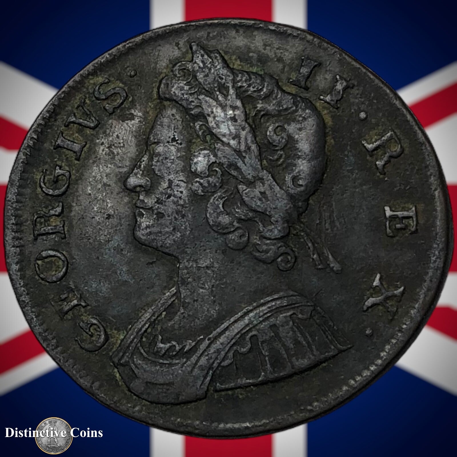 Great Britain 1738 Half Penny 1/2d GB5074
