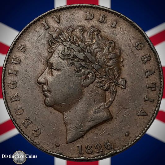 Great Britain 1826 Half Penny 1/2d GB5200