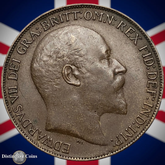 Great Britain 1908 Penny 1d GB6697