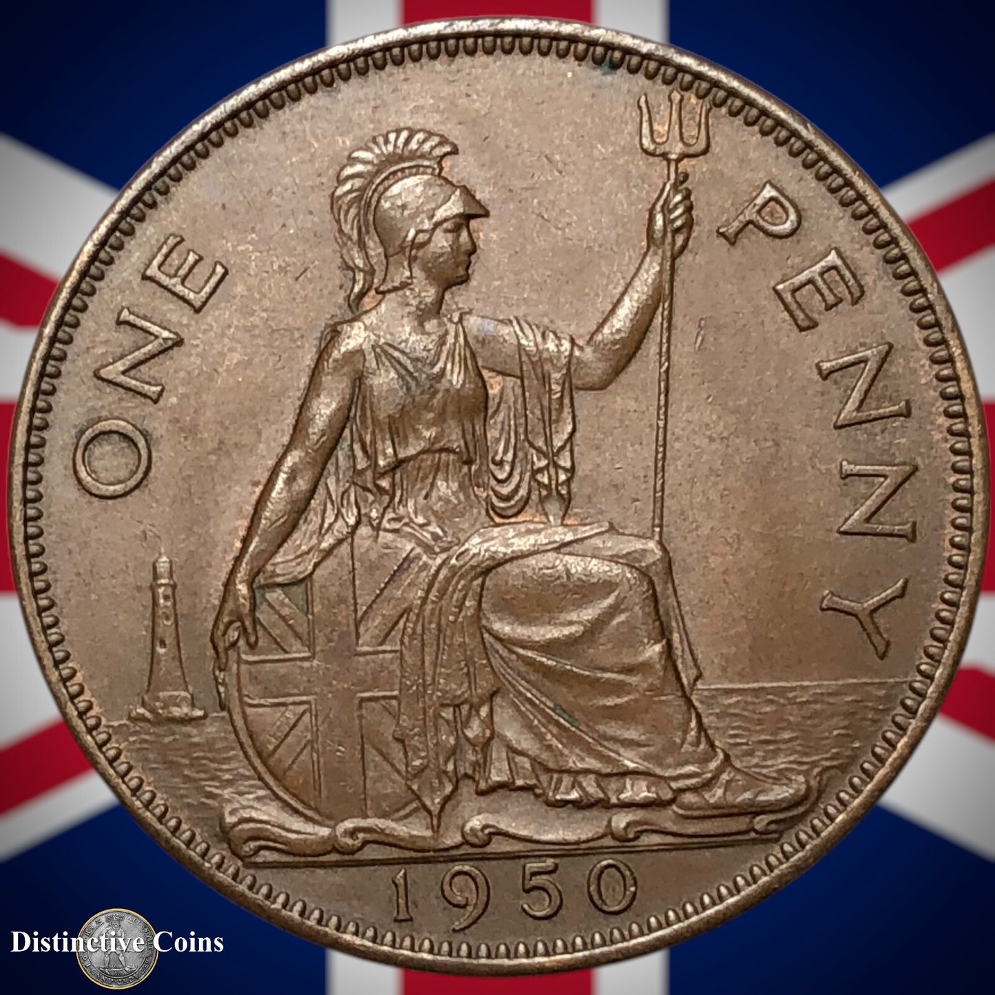 Great Britain 1950 Penny 1d GB7309