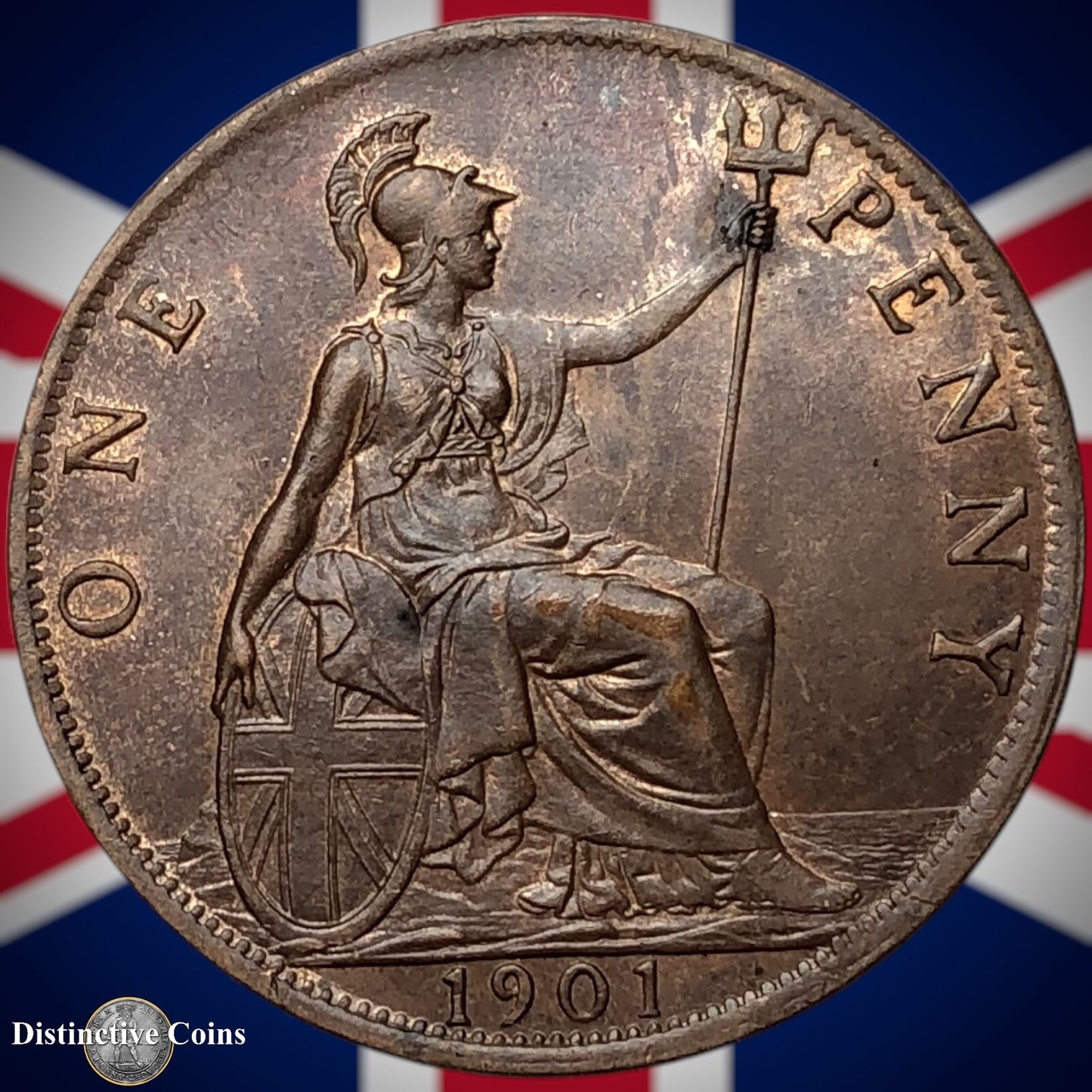Great Britain 1901 Penny 1d GB6639