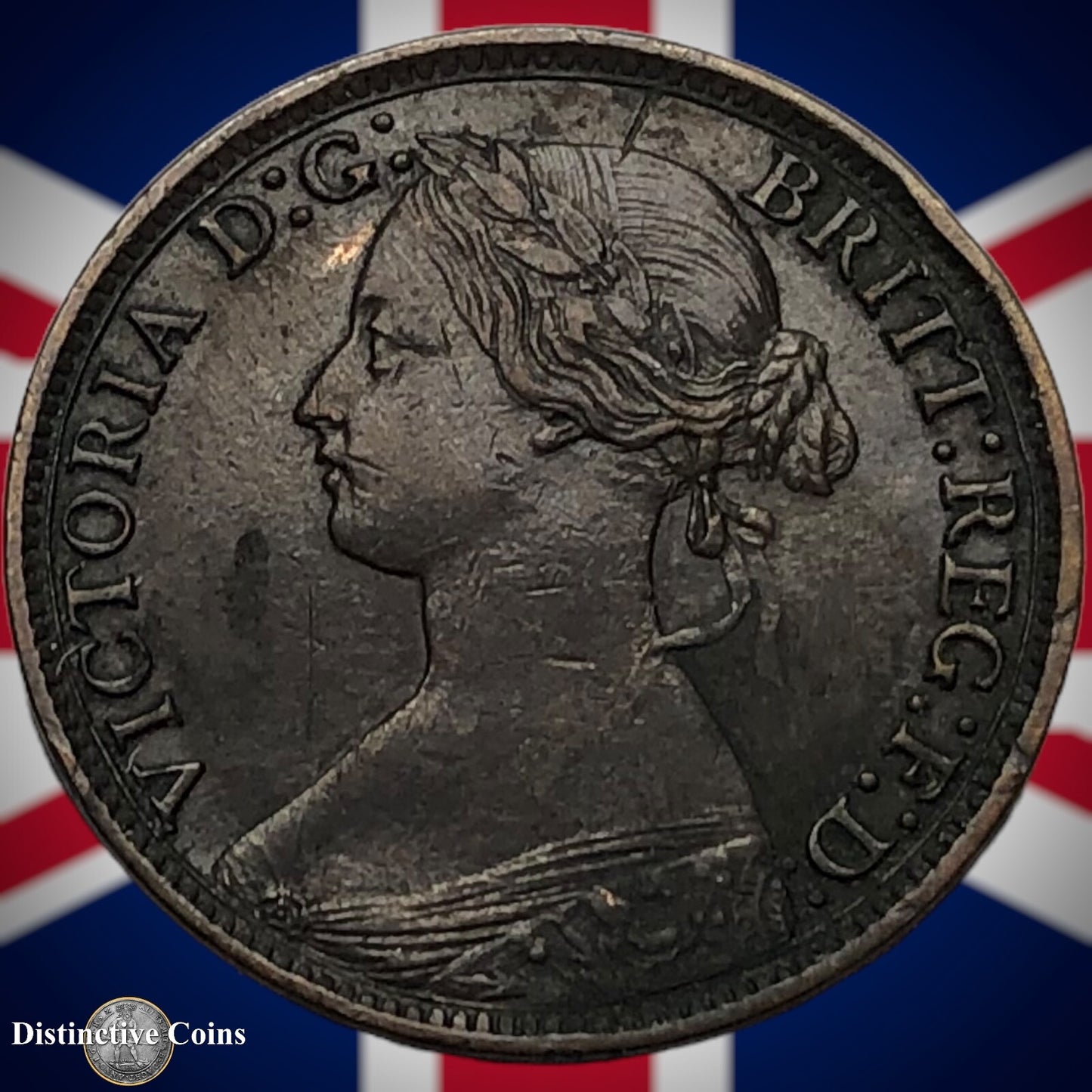 Great Britain 1865 Farthing 1/4d GB3519