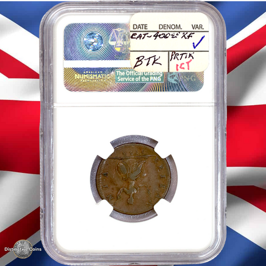 Great Britain 1730 Farthing NGC VF35BN - GBS028