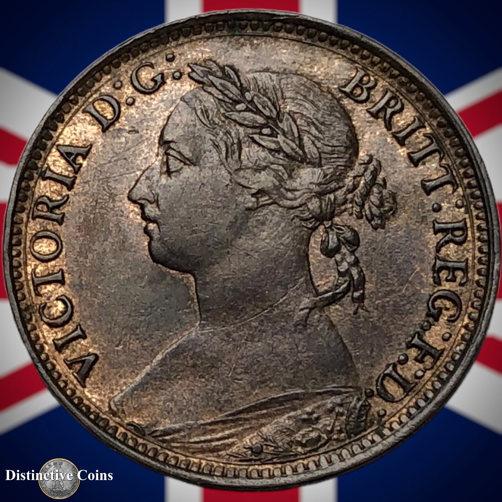 Great Britain 1884 Farthing 1/4d GB4116