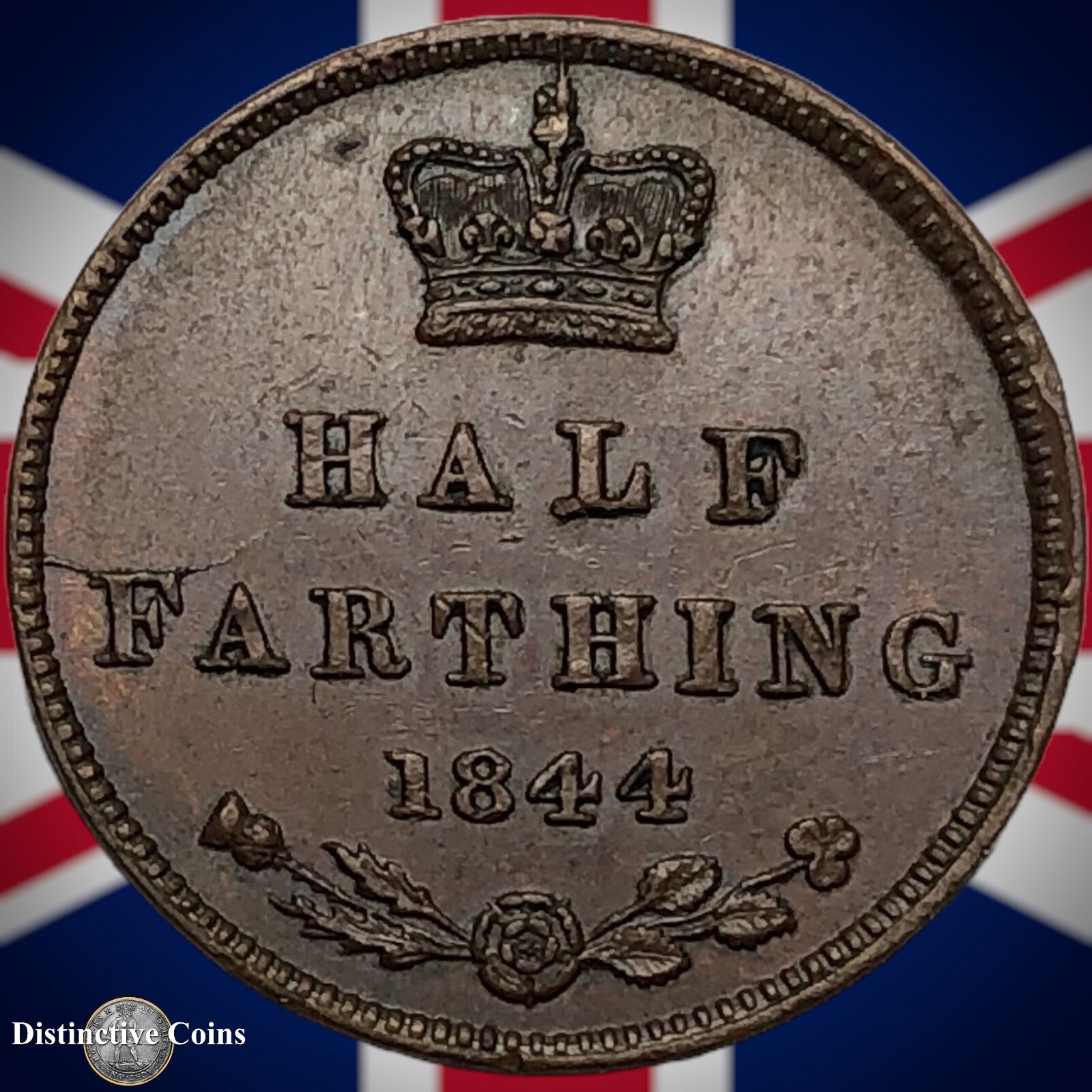 Great Britain 1844 Half Farthing 1/2 Penny GB3114