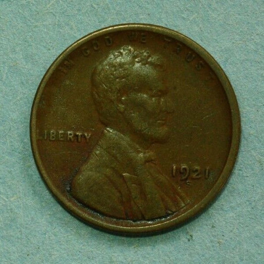 1921 S Lincoln Penny Cent United States U036