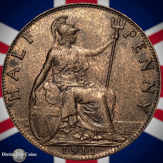 Great Britain 1911 Half Penny 1/2d GB5837