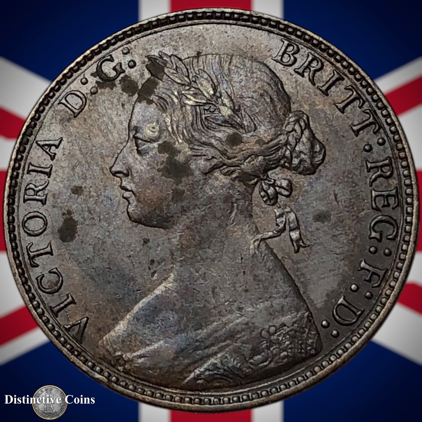 Great Britain 1875 Half Penny 1/2d GB5518