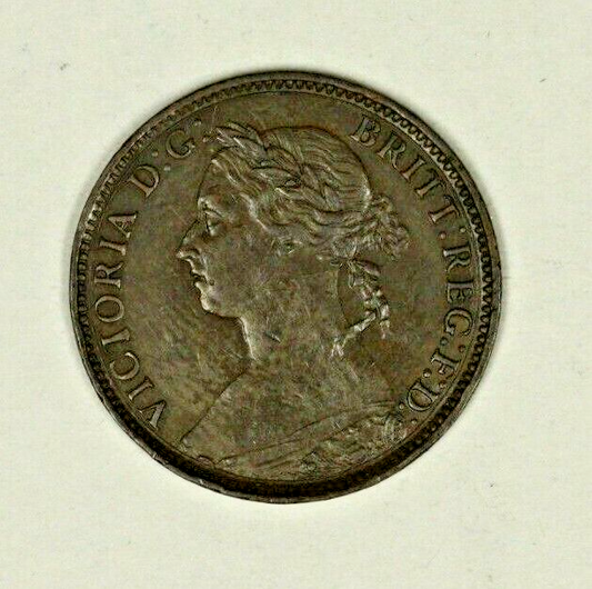 Great Britain Farthing 1886  XF  Victoria   A1289