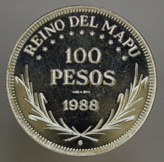 1988 Araucania-Patagonia 100 Pesos X# P1 D056