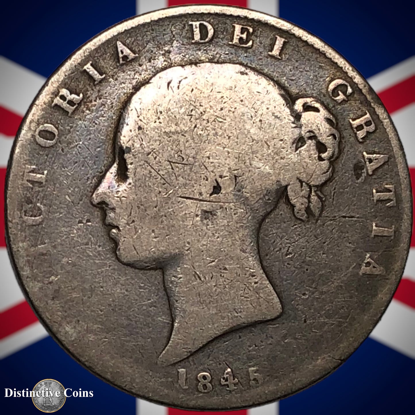 Great Britain 1845 Half Crown GB1173