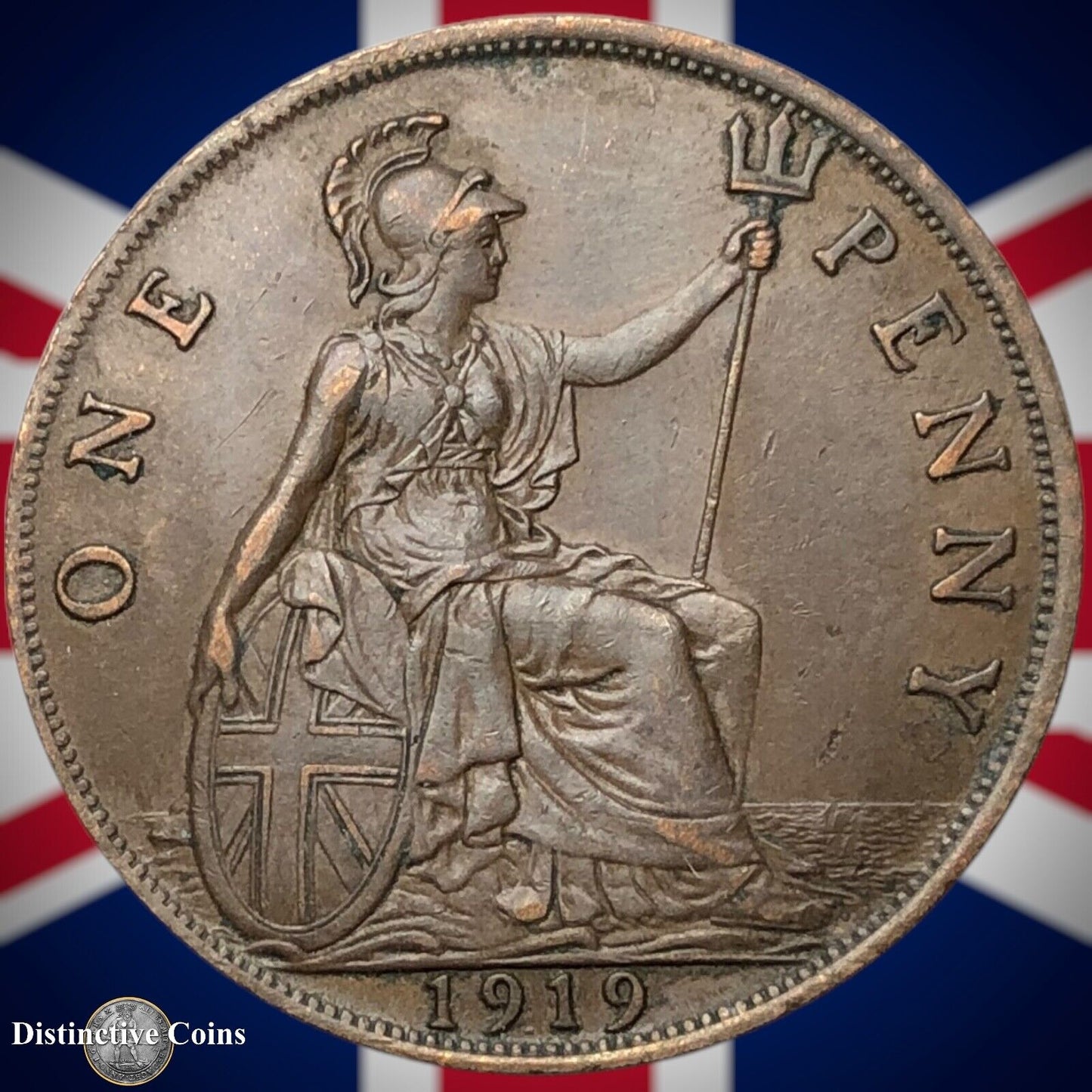 Great Britain 1919 Penny 1d GB6901