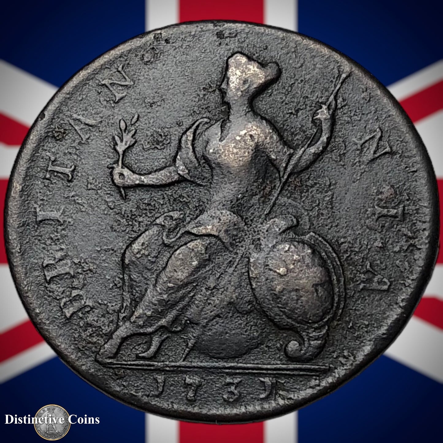 Great Britain 1731 Half Penny 1/2d GB5041