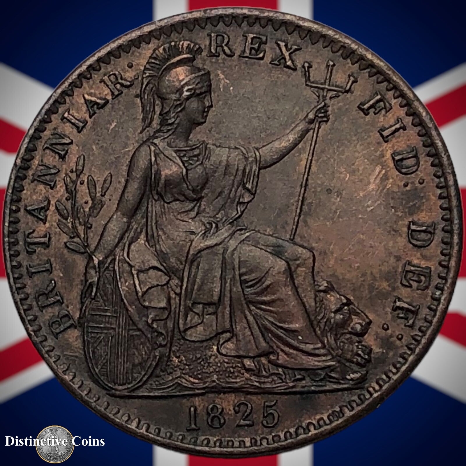 Great Britain 1825 Farthing 1/4d GB3299