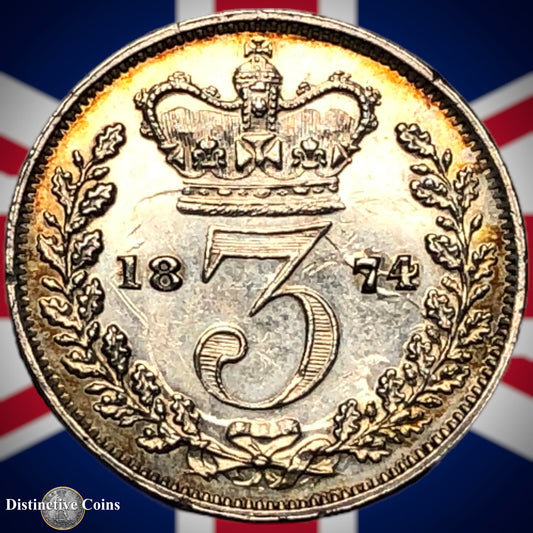 Great Britain 1874 Three Pence GB1868