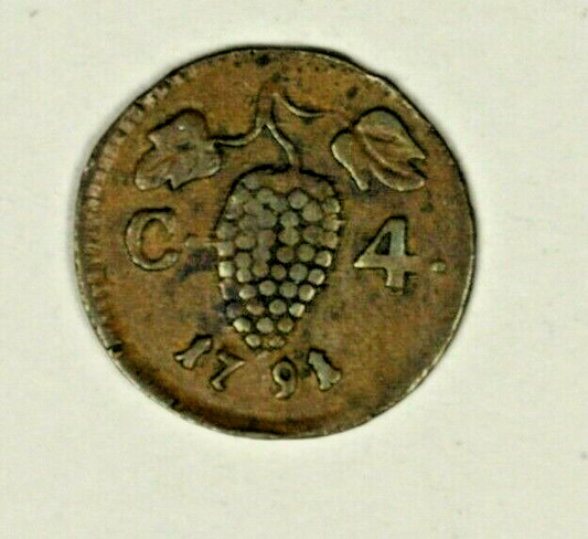 Italy Naples & Sicily 4 Cavalli 1791-P  XF   A1420