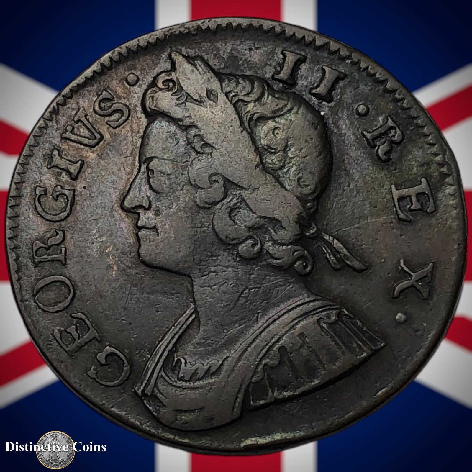 Great Britain 1736 Half Penny 1/2d GB5060