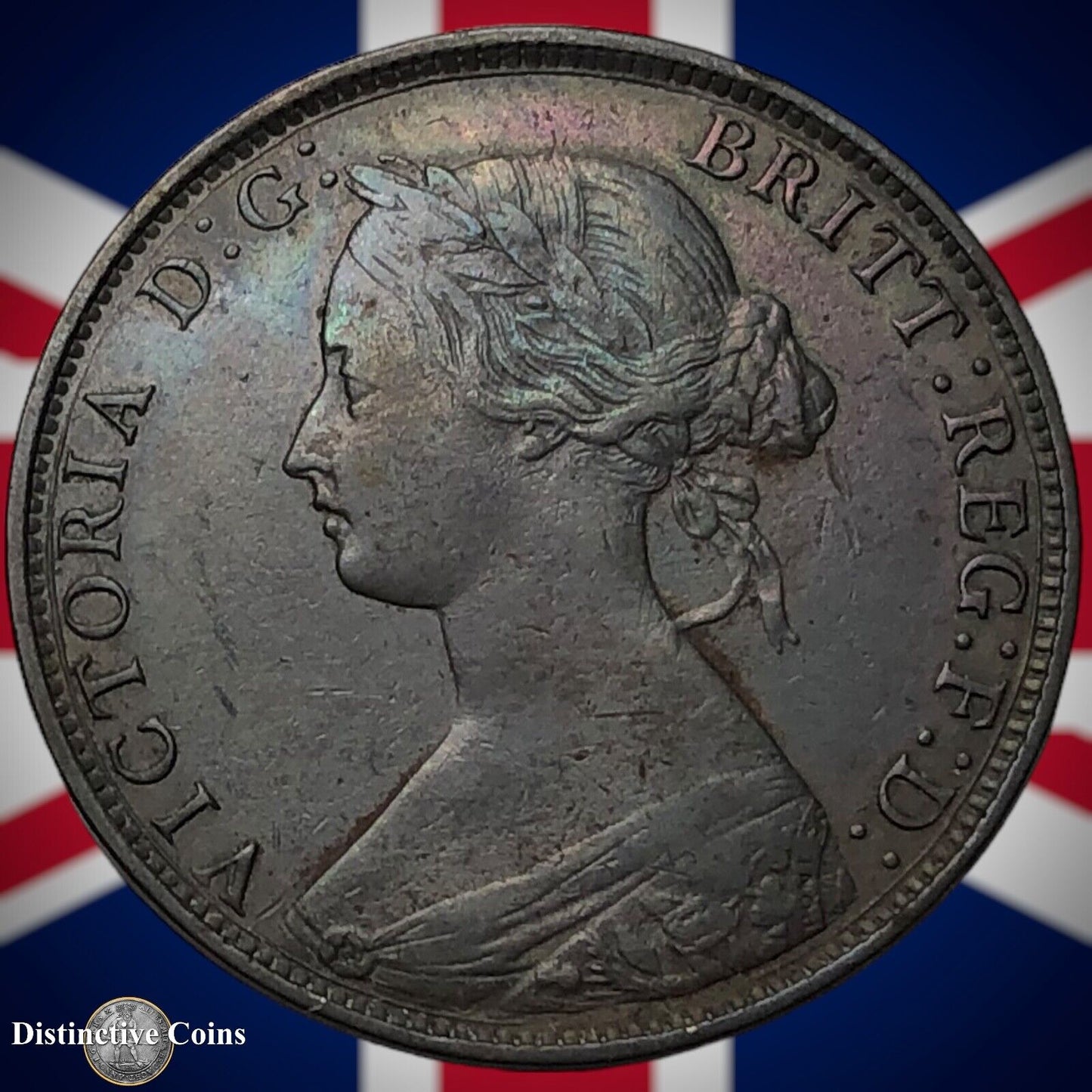 Great Britain 1861 Half Penny 1/2d GB5352
