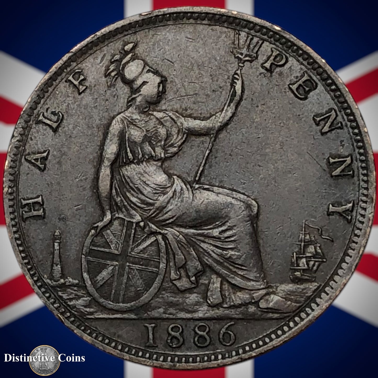 Great Britain 1886 Half Penny 1/2d GB5585