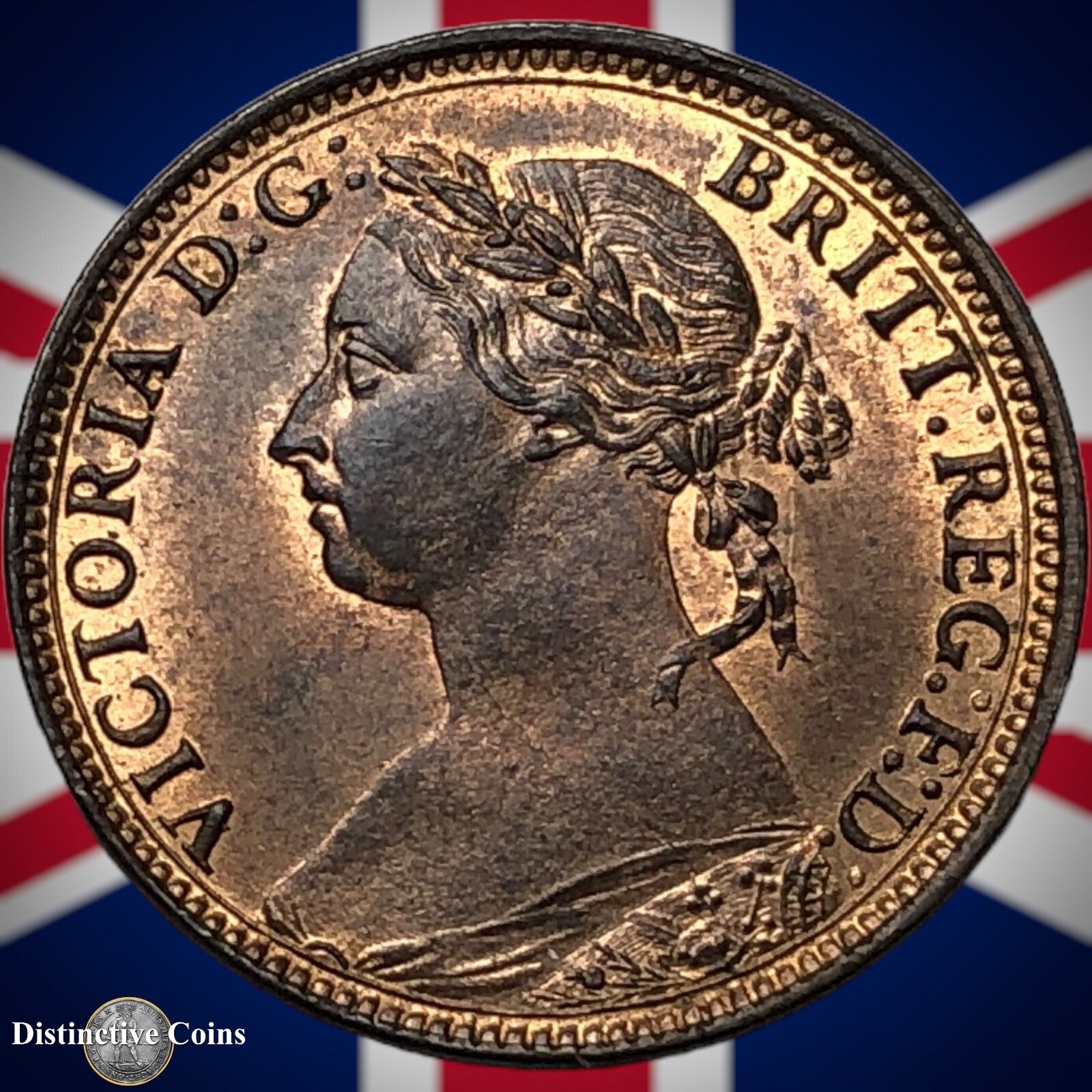 Great Britain 1891 Farthing 1/4d GB4319