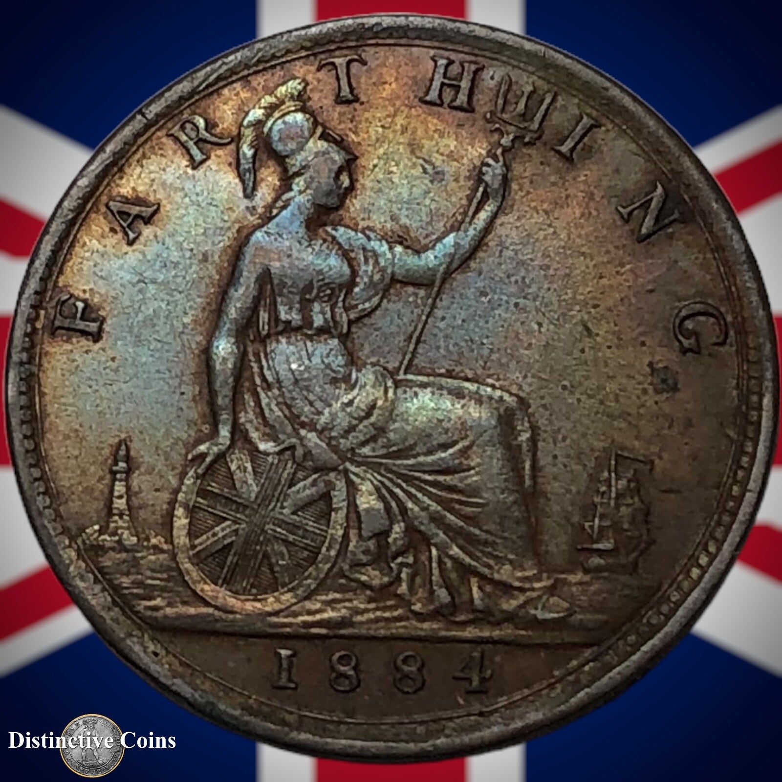 Great Britain 1884 Farthing 1/4d GB4072