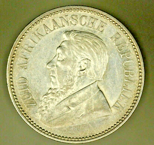 South Africa Silver 2 1/2 Shilling 1897  AU  A646