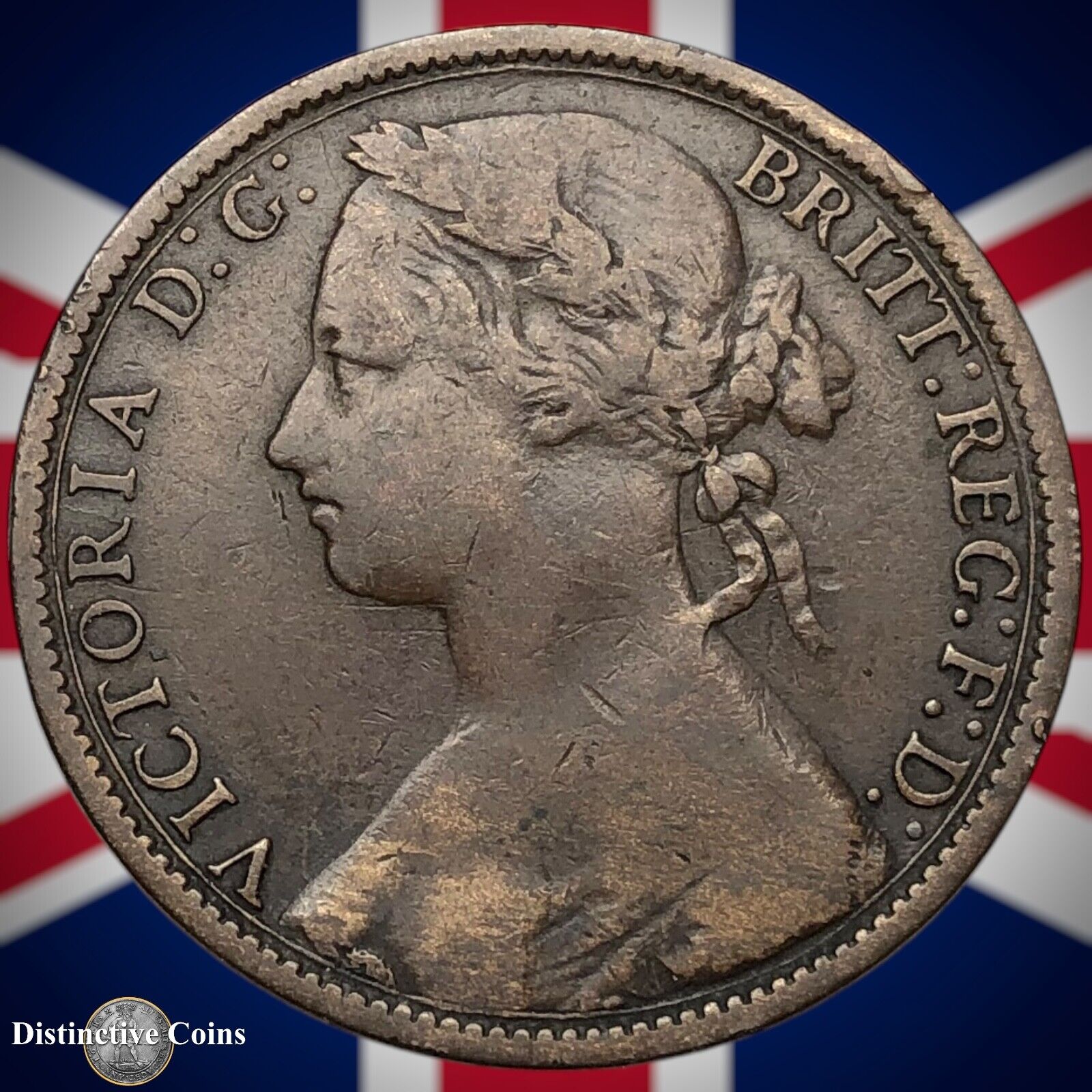Great Britain 1876 H Penny 1d GB6372
