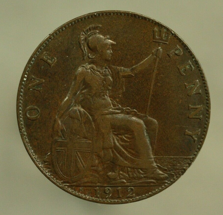Great Britain 1912H  1 Penny  XF  Key A345