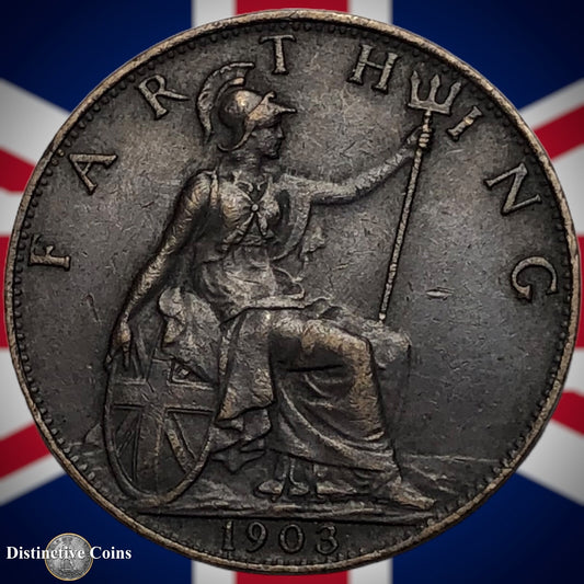 Great Britain 1903 Farthing 1/4d GB4528