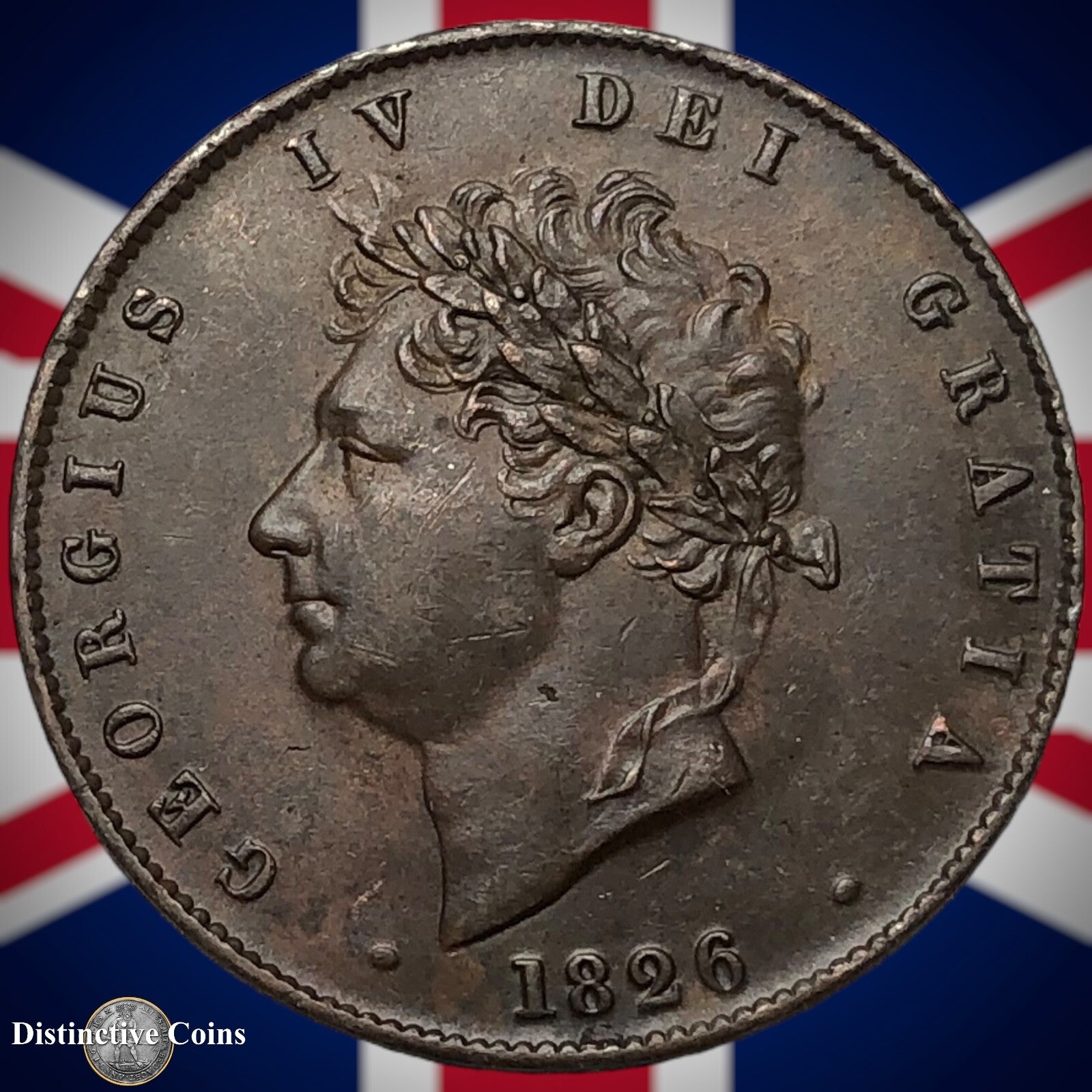 Great Britain 1826 Half Penny 1/2d GB5193