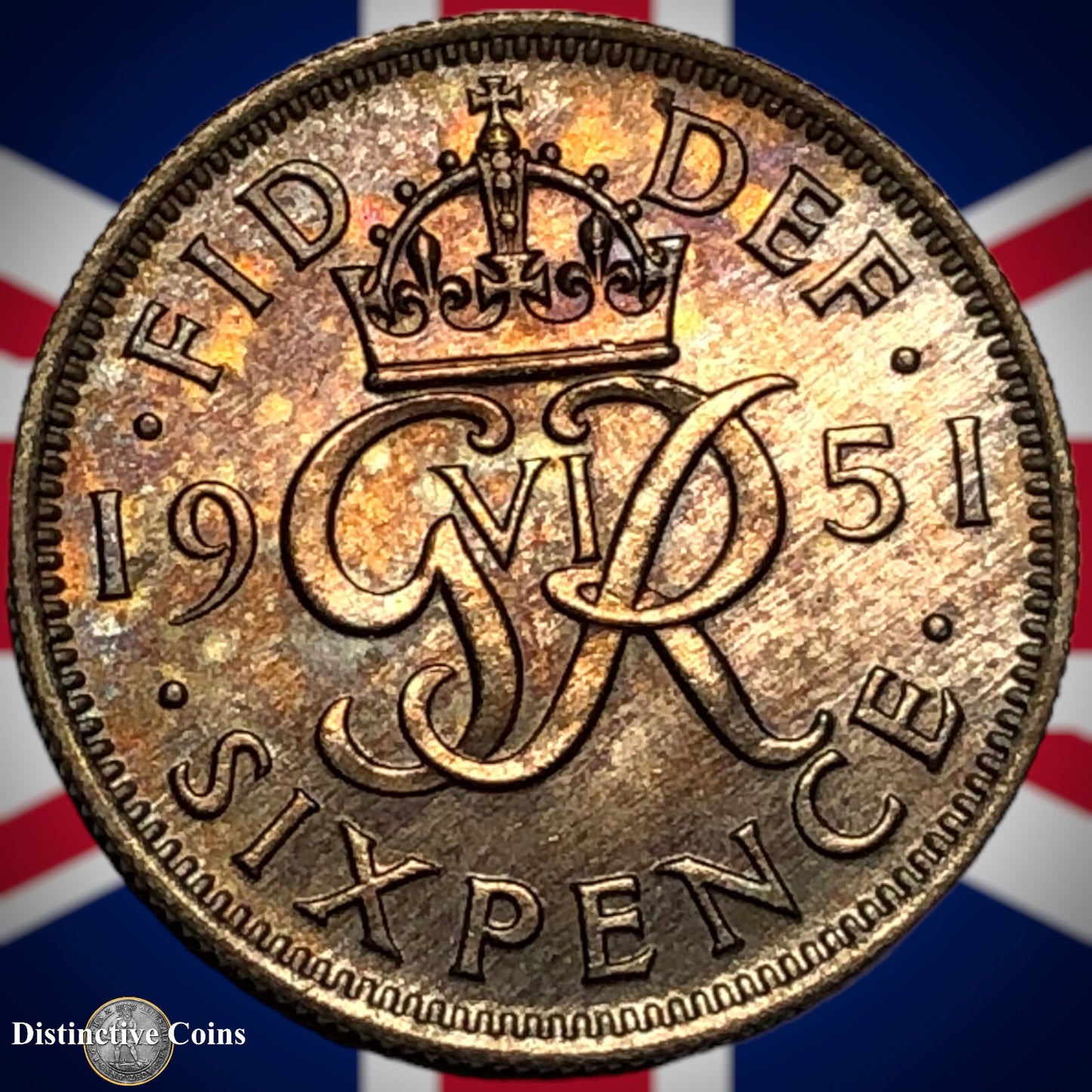 Great Britain 1951 Six Pence GB1780