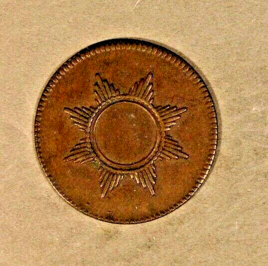 1819 German St. Frankfurt Juden Pfennig Token Choice