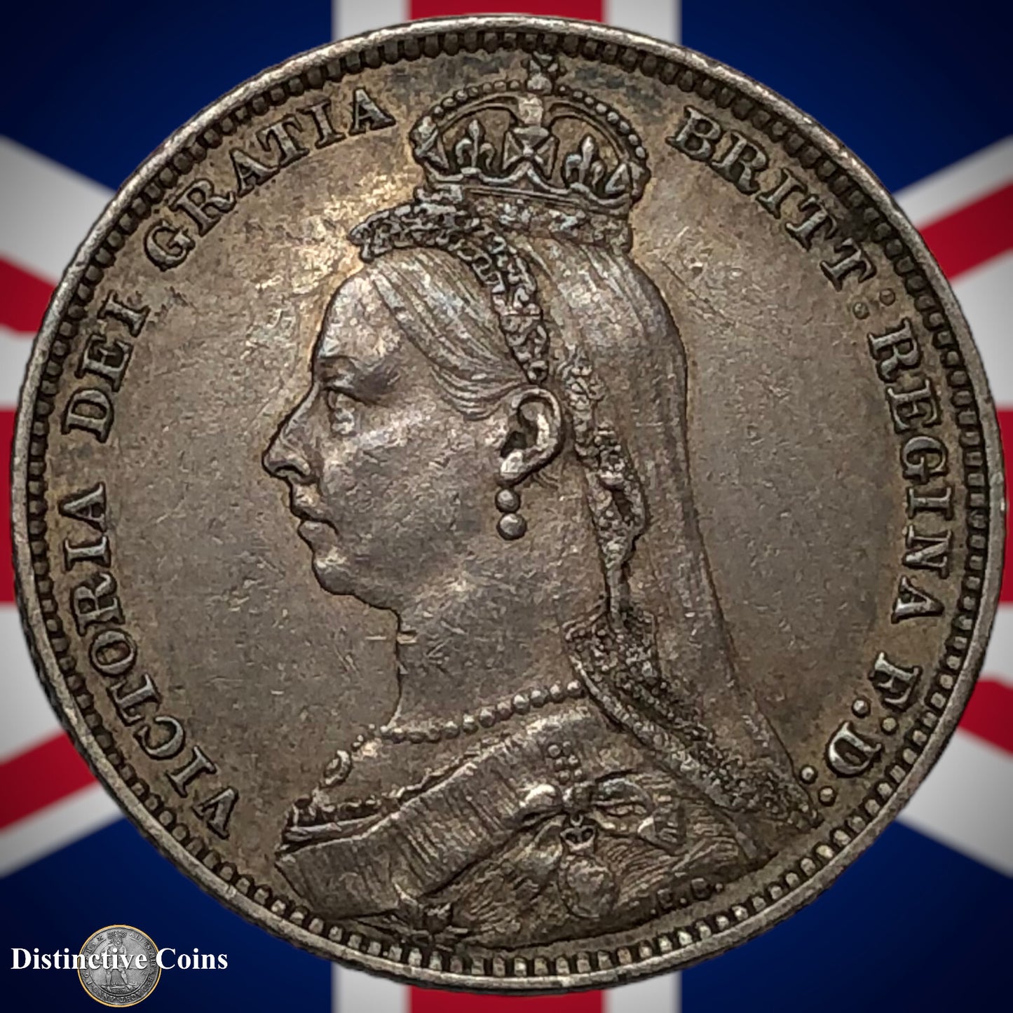 Great Britain 1890 British One Shilling GB0571